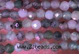 CTG1426 15.5 inches 2mm faceted round emerald gemstone beads