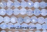 CTG1441 15.5 inches 2mm faceted round aquamarine beads wholesale