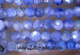 CTG1443 15.5 inches 2mm faceted round blue kyanite beads