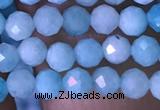 CTG1495 15.5 inches 3mm faceted round amazonite beads wholesale