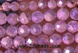 CTG1507 15.5 inches 3mm faceted round AB-color labradorite beads