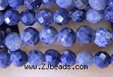 CTG1518 15.5 inches 3mm faceted round sapphire gemstone beads