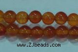 CTG16 15.5 inch 4mm round B grade tiny red agate beads wholesale