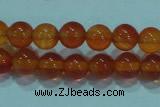 CTG16 15.5 inch 4mm round B grade tiny red agate beads wholesale