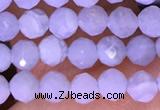 CTG1605 15.5 inches 3.8mm faceted round tiny blue lace agate beads