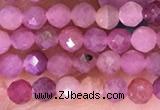 CTG1637 15.5 inches 3mm faceted round tiny ruby beads