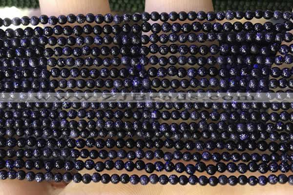 CTG2036 15 inches 2mm,3mm blue goldstone beads wholesale