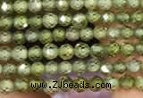 CTG2102 15 inches 2mm faceted round tiny quartz glass beads