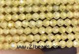 CTG2103 15 inches 2mm faceted round tiny quartz glass beads