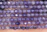 CTG2104 15 inches 2mm faceted round tiny quartz glass beads