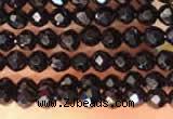 CTG2144 15 inches 2mm,3mm faceted round black spinel beads