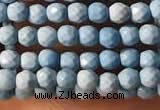 CTG2150 15 inches 2mm,3mm faceted round synthetic turquoise beads