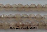 CTG218 15.5 inches 3mm faceted round tiny moonstone beads