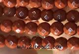 CTG2206 15 inches 2mm,3mm faceted round red jasper beads