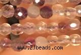 CTG2207 15 inches 2mm,3mm faceted round purple fluorite beads