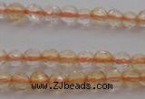 CTG221 15.5 inches 3mm faceted round tiny citrine beads