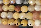 CTG2219 15 inches 2mm,3mm faceted round crazy lace agate beads