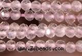 CTG2248 15 inches 2mm faceted round rose quartz beads