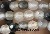 CTG2507 15.5 inches 4mm faceted round quartz beads wholesale