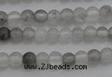 CTG253 15.5 inches 3mm round tiny cloudy quartz beads wholesale