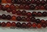 CTG39 15.5 inches 2mm round grade B tiny red agate beads wholesale