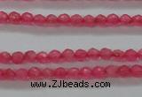 CTG402 15.5 inches 2mm faceted round tiny dyed candy jade beads