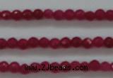 CTG403 15.5 inches 2mm faceted round tiny dyed candy jade beads