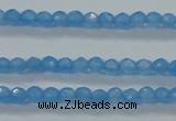 CTG409 15.5 inches 2mm faceted round tiny dyed candy jade beads