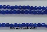 CTG412 15.5 inches 2mm faceted round tiny dyed candy jade beads