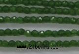 CTG416 15.5 inches 2mm faceted round tiny dyed candy jade beads