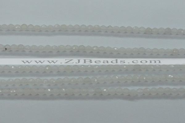 CTG420 15.5 inches 3mm faceted round tiny dyed candy jade beads