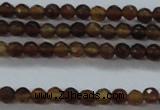 CTG425 15.5 inches 2mm faceted round tiny agate gemstone beads