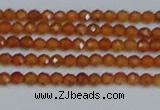 CTG615 15.5 inches 2mm faceted round orange garnet beads
