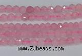 CTG635 15.5 inches 2mm faceted round Madagascar rose quartz beads