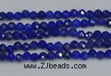 CTG649 15.5 inches 2mm faceted round lapis lazuli gemstone beads