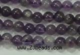 CTG72 15.5 inches 3mm round grade AB tiny amethyst beads wholesale