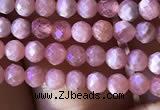 CTG811 15.5 inches 3mm faceted round tiny rhodochrosite beads