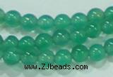 CTG83 15.5 inches 3mm round grade AA tiny green agate beads wholesale