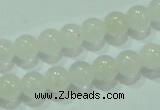 CTG84 15.5 inches 3mm round tiny white jade beads wholesale