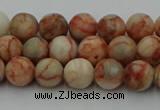 CTJ701 15.5 inches 6mm round red net jasper beads wholesale