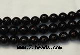 CTO101 15.5 inches 6mm round natural black tourmaline beads