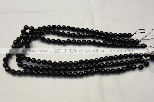 CTO101 15.5 inches 6mm round natural black tourmaline beads
