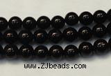 CTO102 15.5 inches 8mm round natural black tourmaline beads
