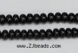 CTO120 15.5 inches 8*12mm rondelle black tourmaline beads