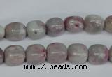 CTO220 15.5 inches 9*11mm nugget pink tourmaline gemstone beads