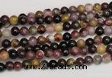 CTO355 15.5 inches 4mm round natural tourmaline gemstone beads