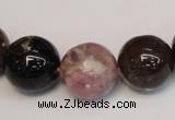 CTO362 15.5 inches 16mm round natural tourmaline gemstone beads