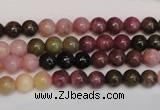 CTO372 15.5 inches 6mm round natural tourmaline gemstone beads