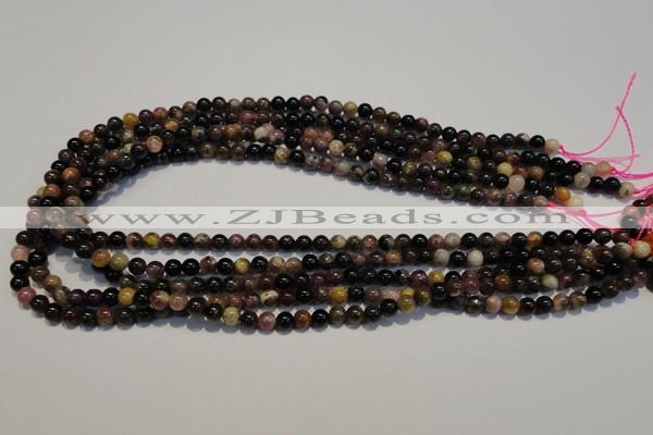 CTO399 15.5 inches 5mm round natural tourmaline gemstone beads