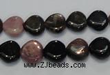 CTO41 15.5 inches 12*12mm heart natural tourmaline beads wholesale